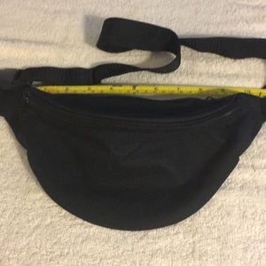 Like New Black Fanny Pack, 2 Zippers